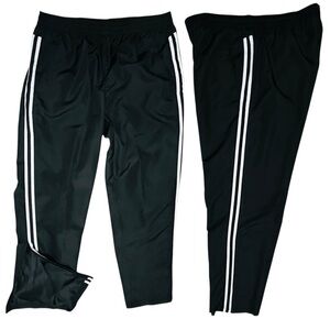 Princess Cruises Track Pants Men’s Sz M Black White/Striped Pull On Botton/Zip